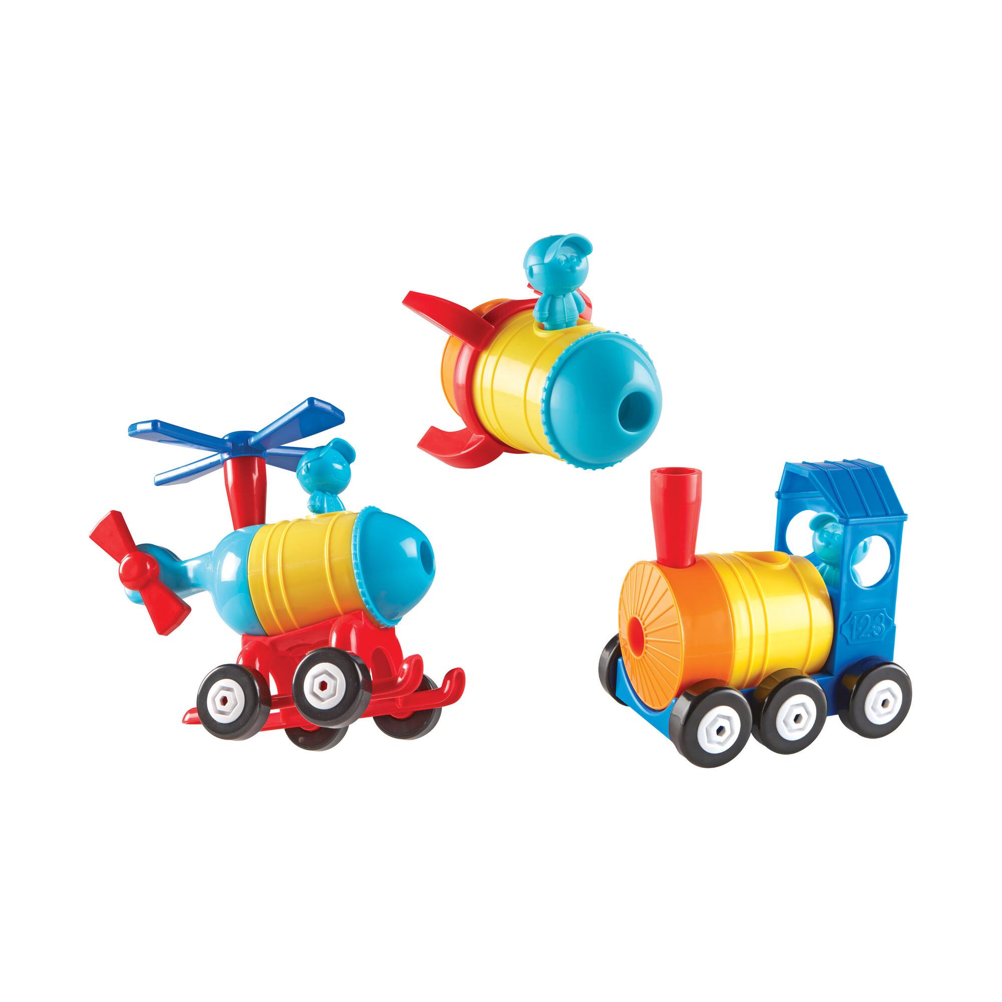 1-2-3 Build It! Rocket-Train-Helicopter